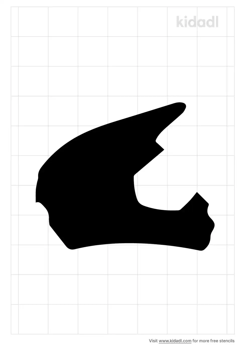 Dirtbike Helmet Stencil