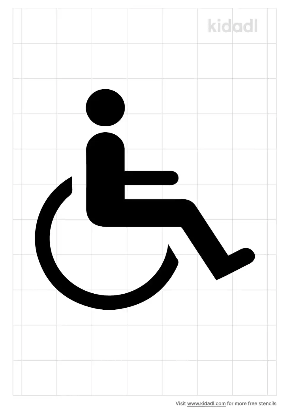 Disabled Parking Stencil