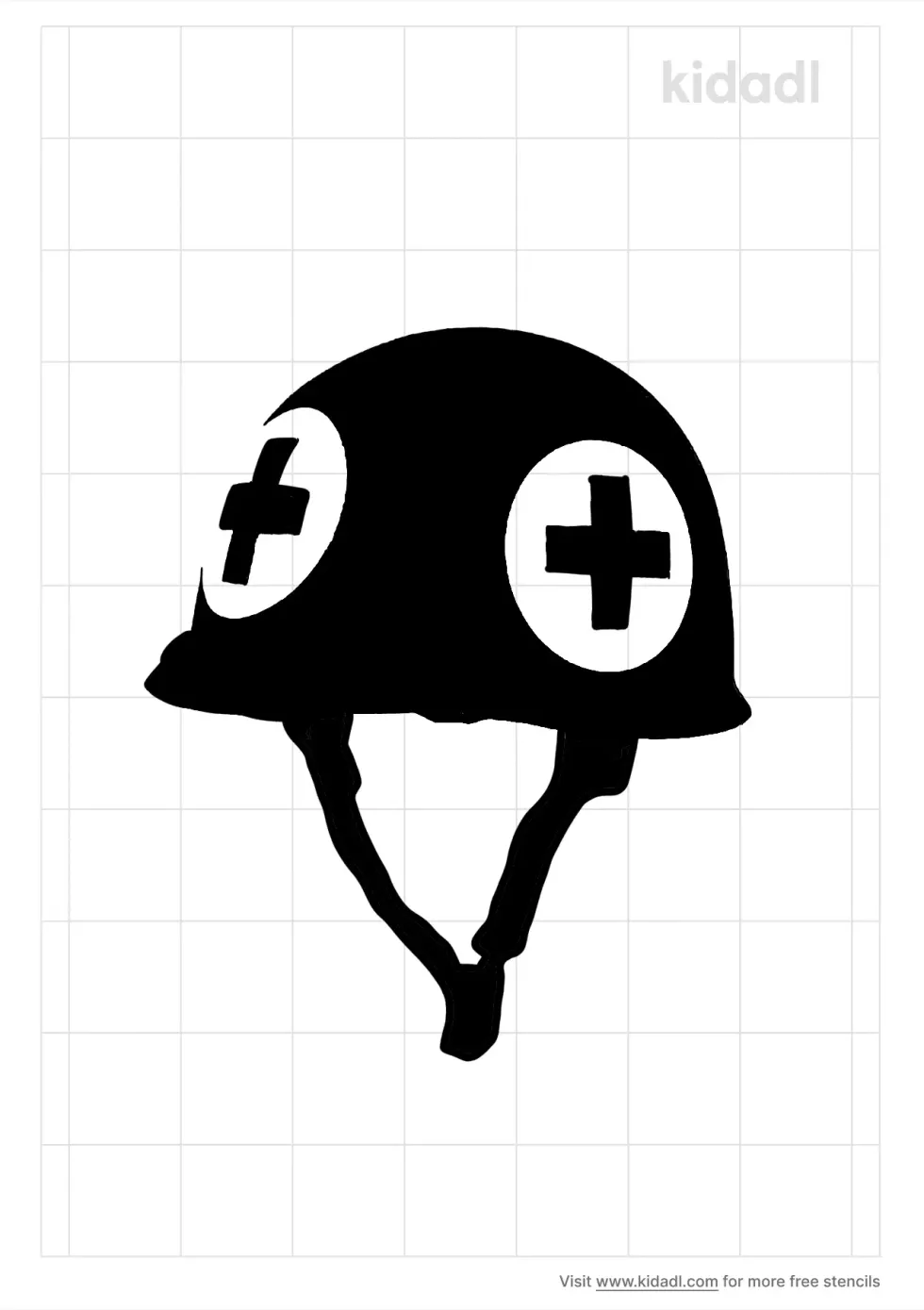 Medic Helmet Stencil