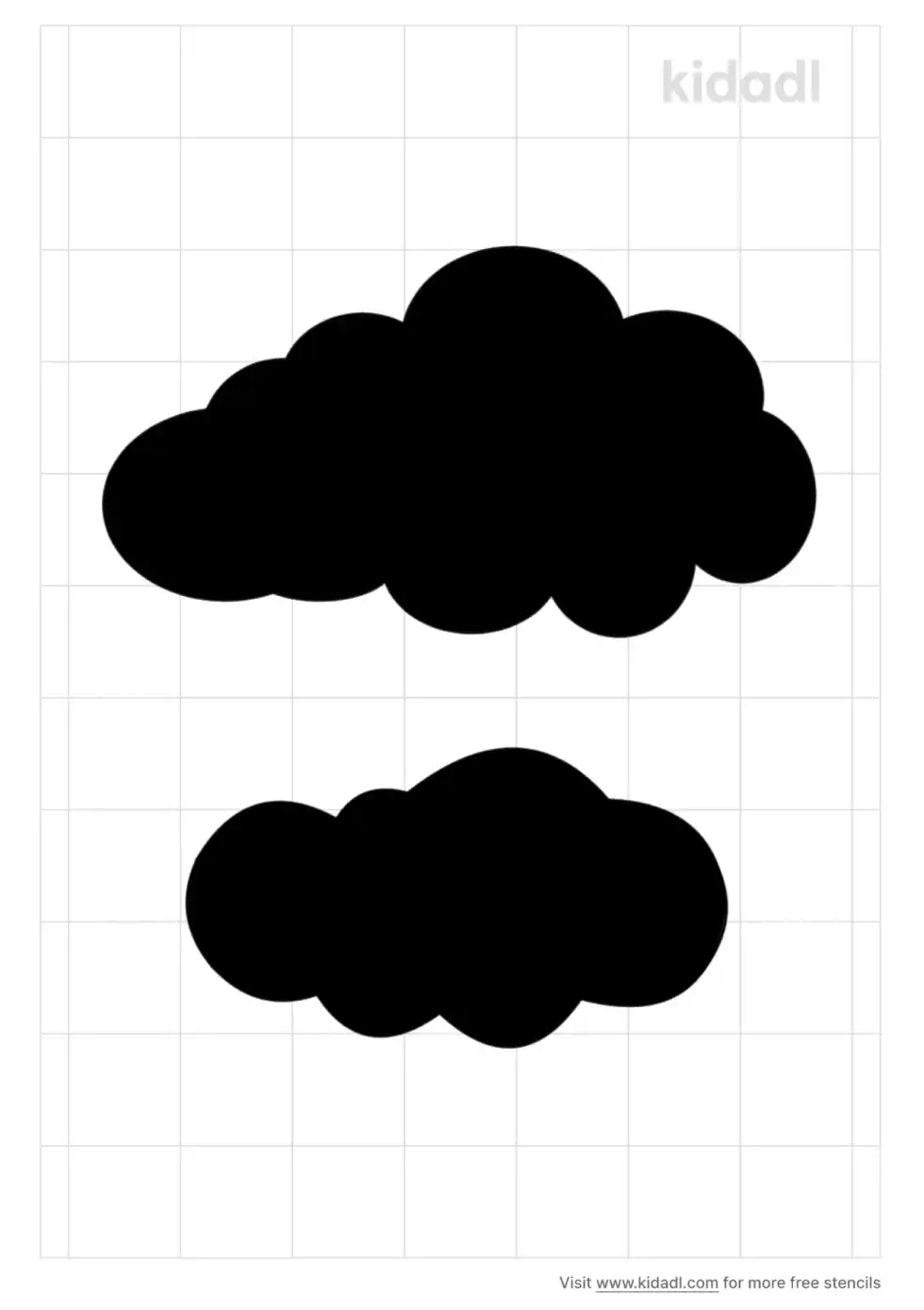 Cloud Detail Stencil