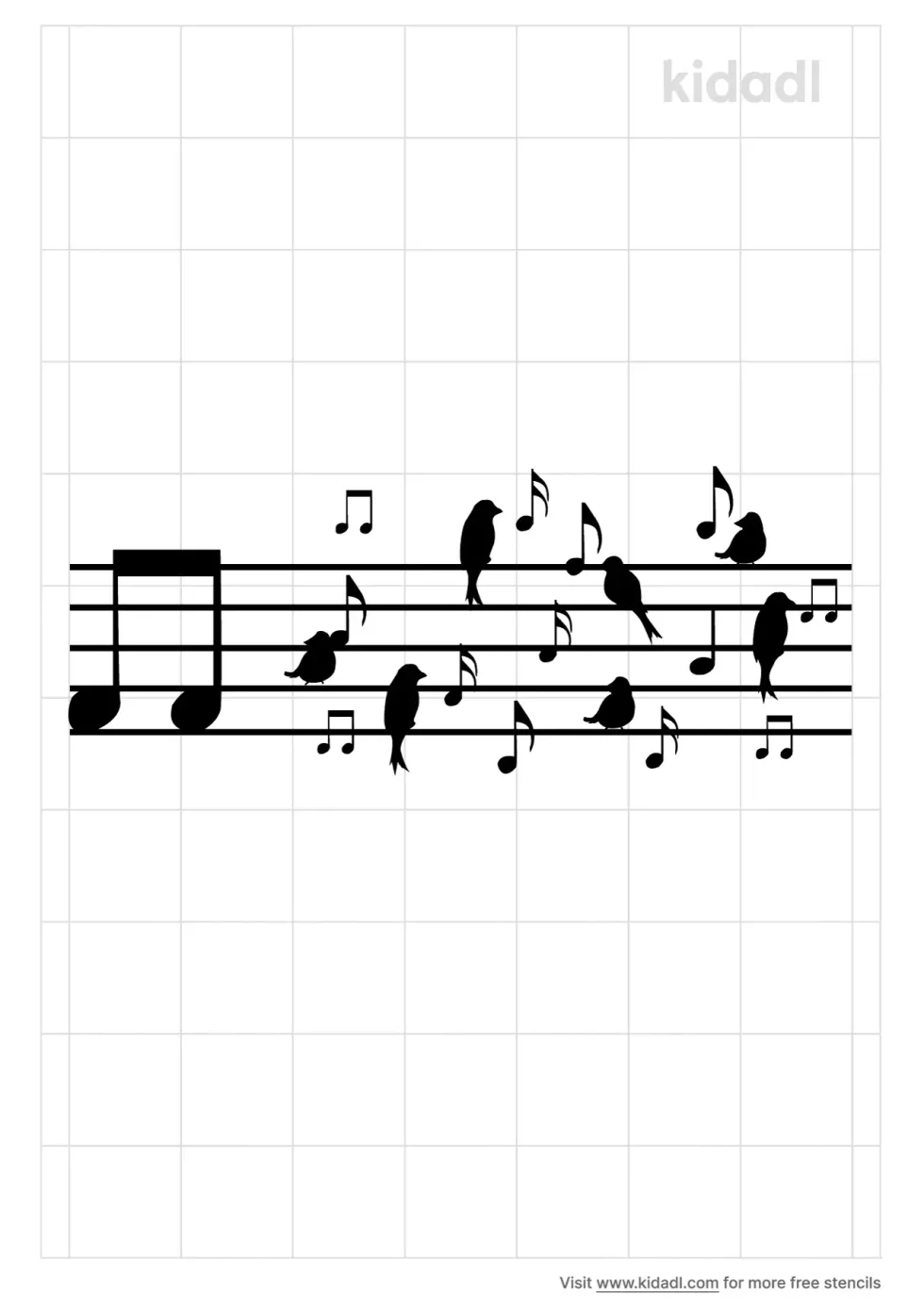 Birds Music Note