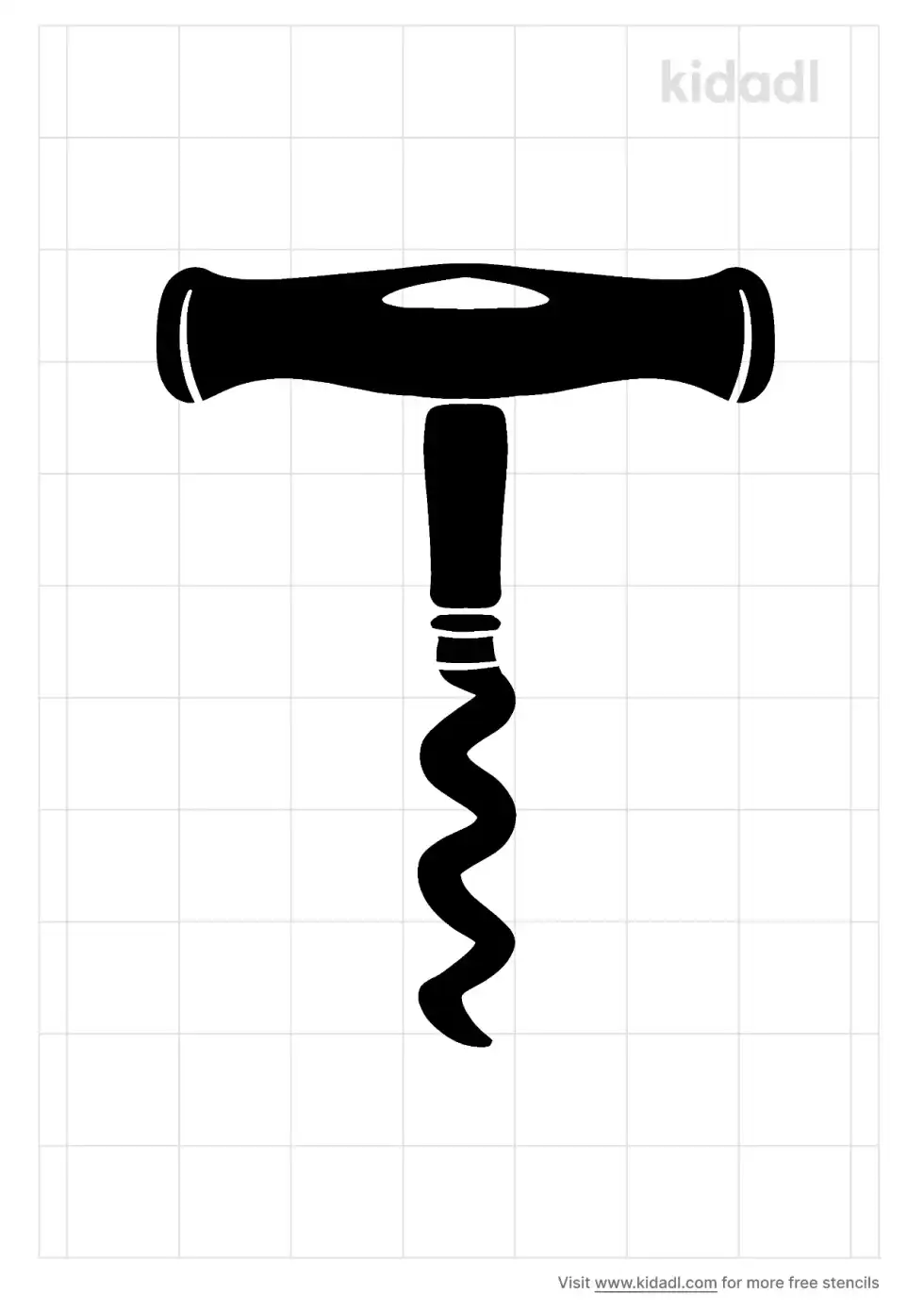 Corkscrew Stencil