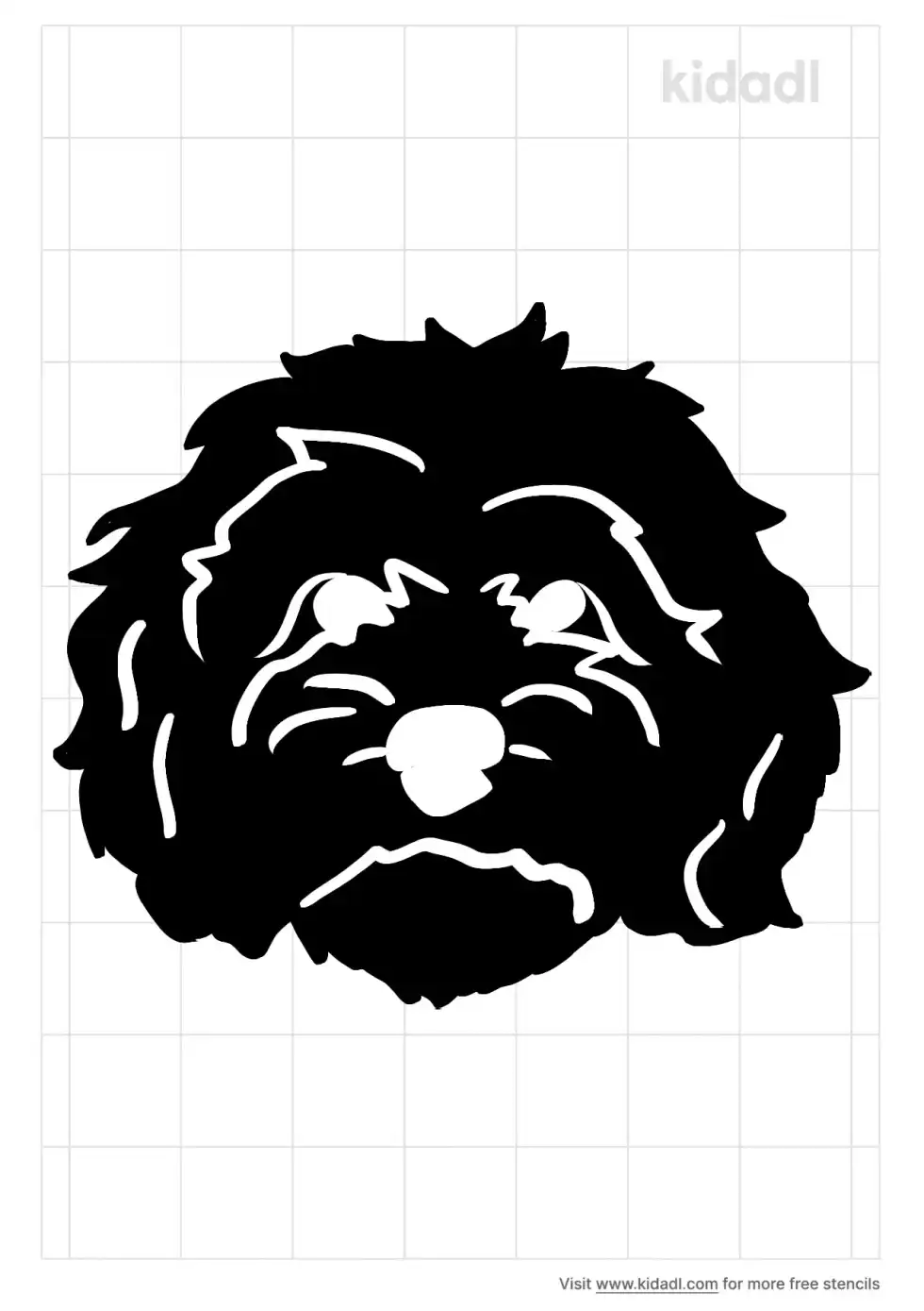 Doodle Dog Stencil