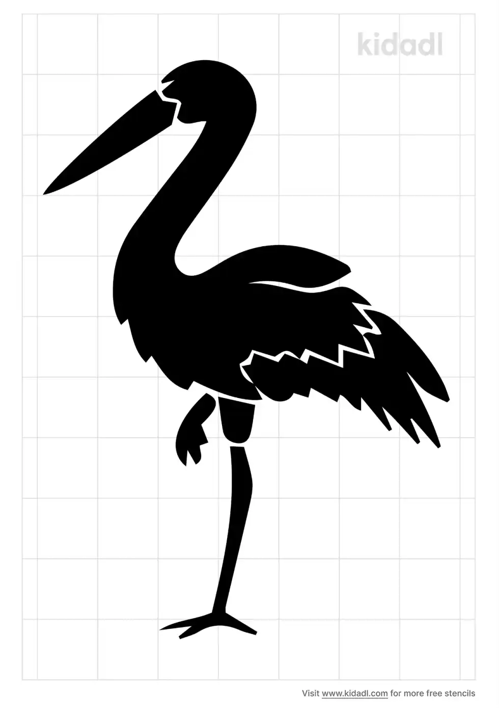 Simple Crane Stencil