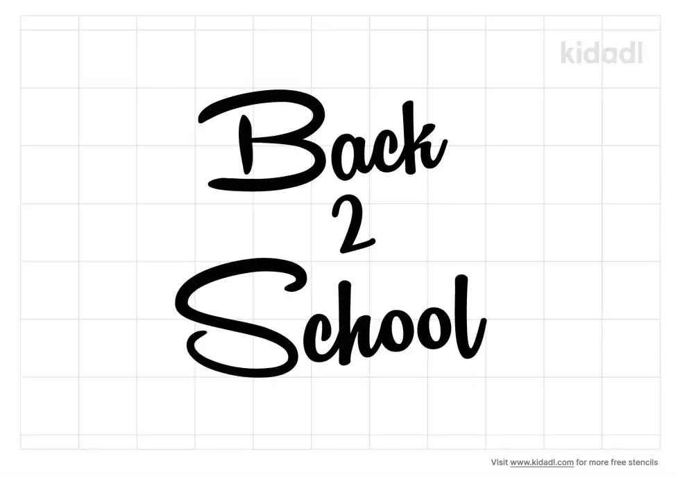 Back To School Stencil