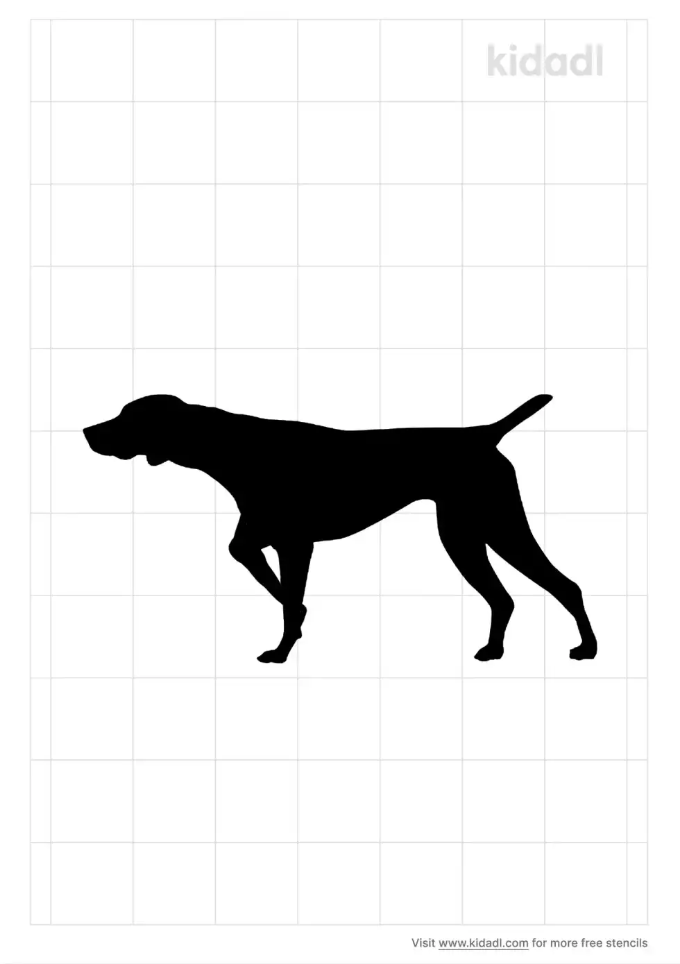 Hunting Dog Stencil