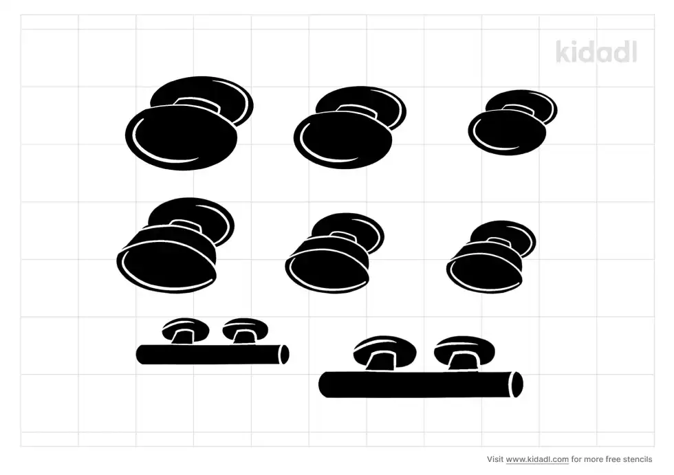 Cabinet Knobs Stencil