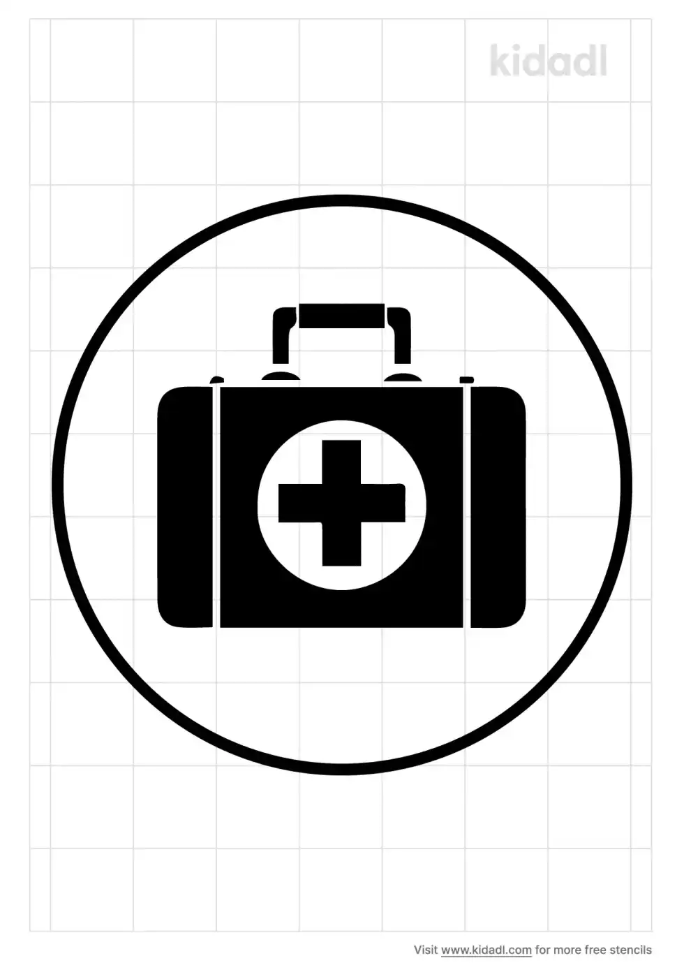 Med Kit Stencil