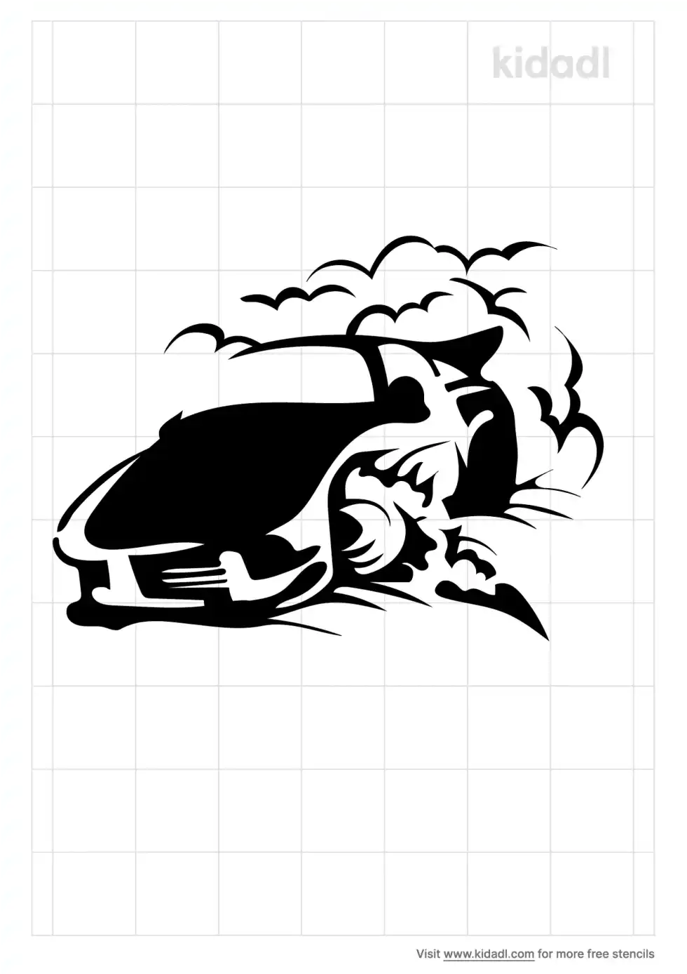 Auto Racing Stencil