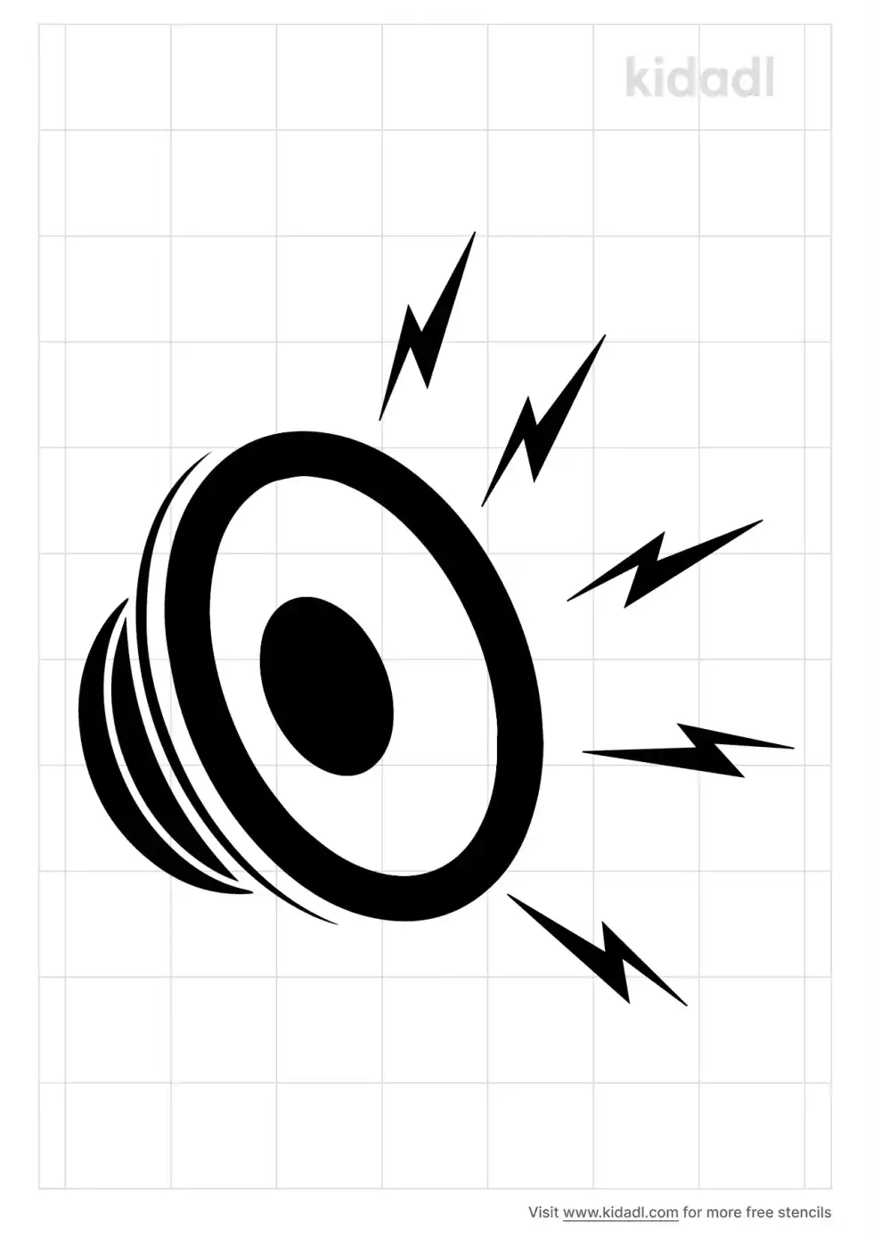 Car Speaker Stencil