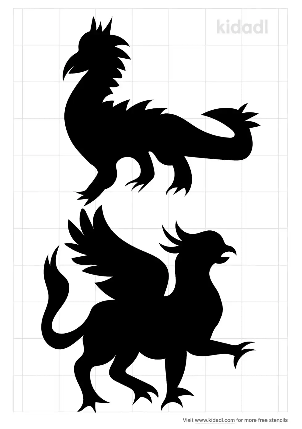 Medieval Creature Stencil