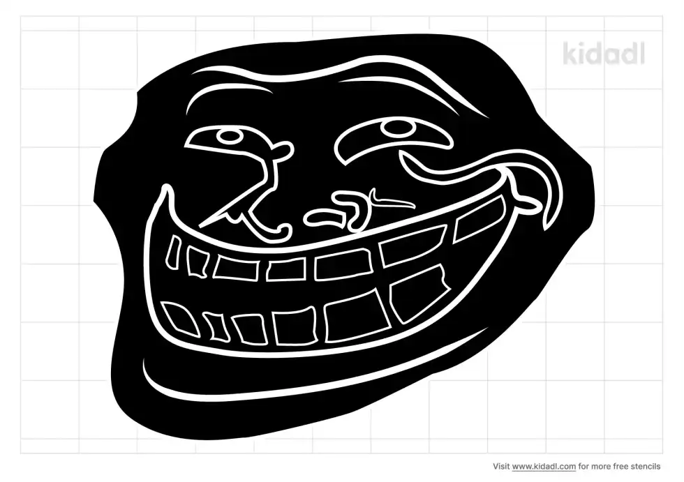 Rage Face Stencil