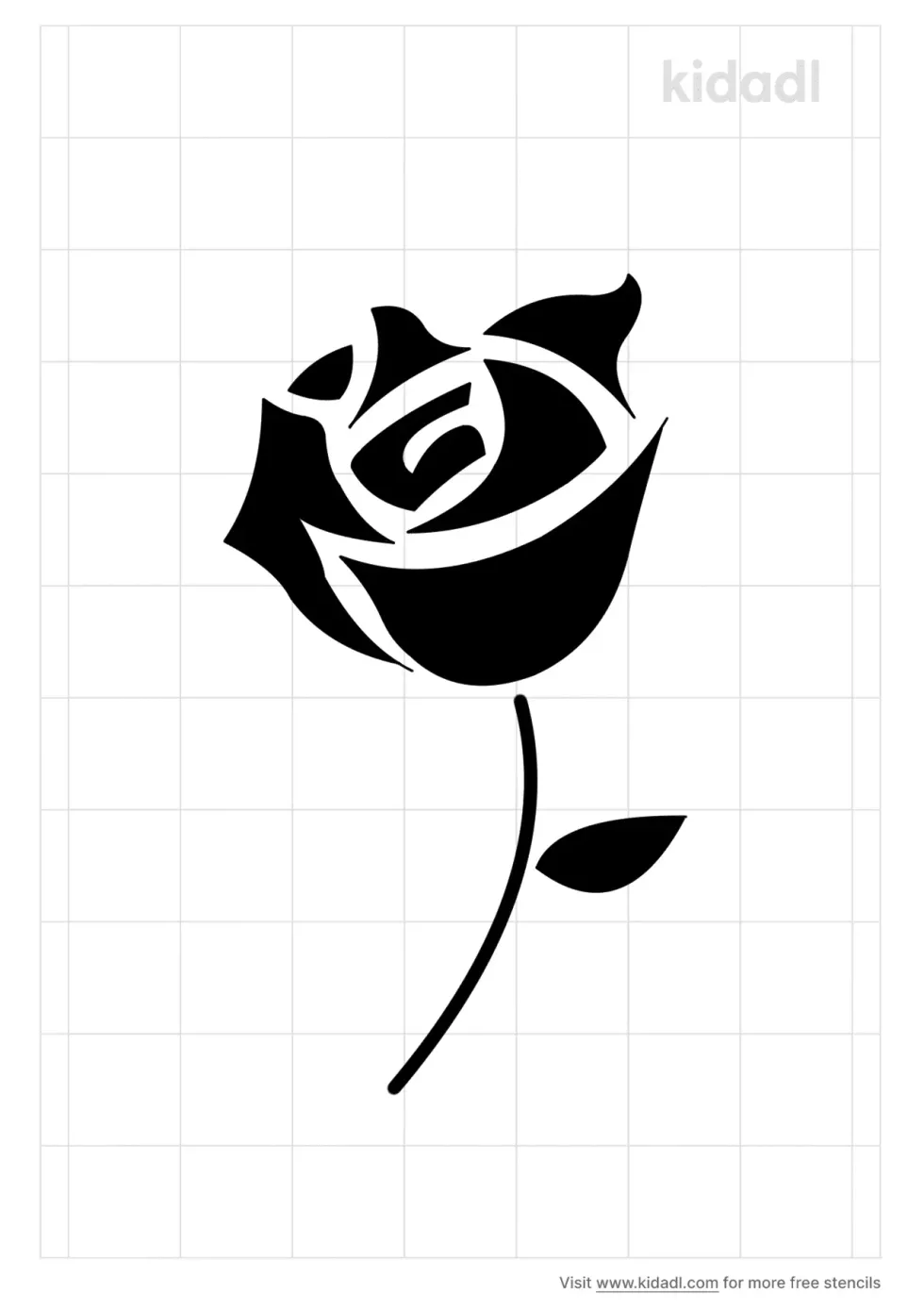 Basic Rose Stencil