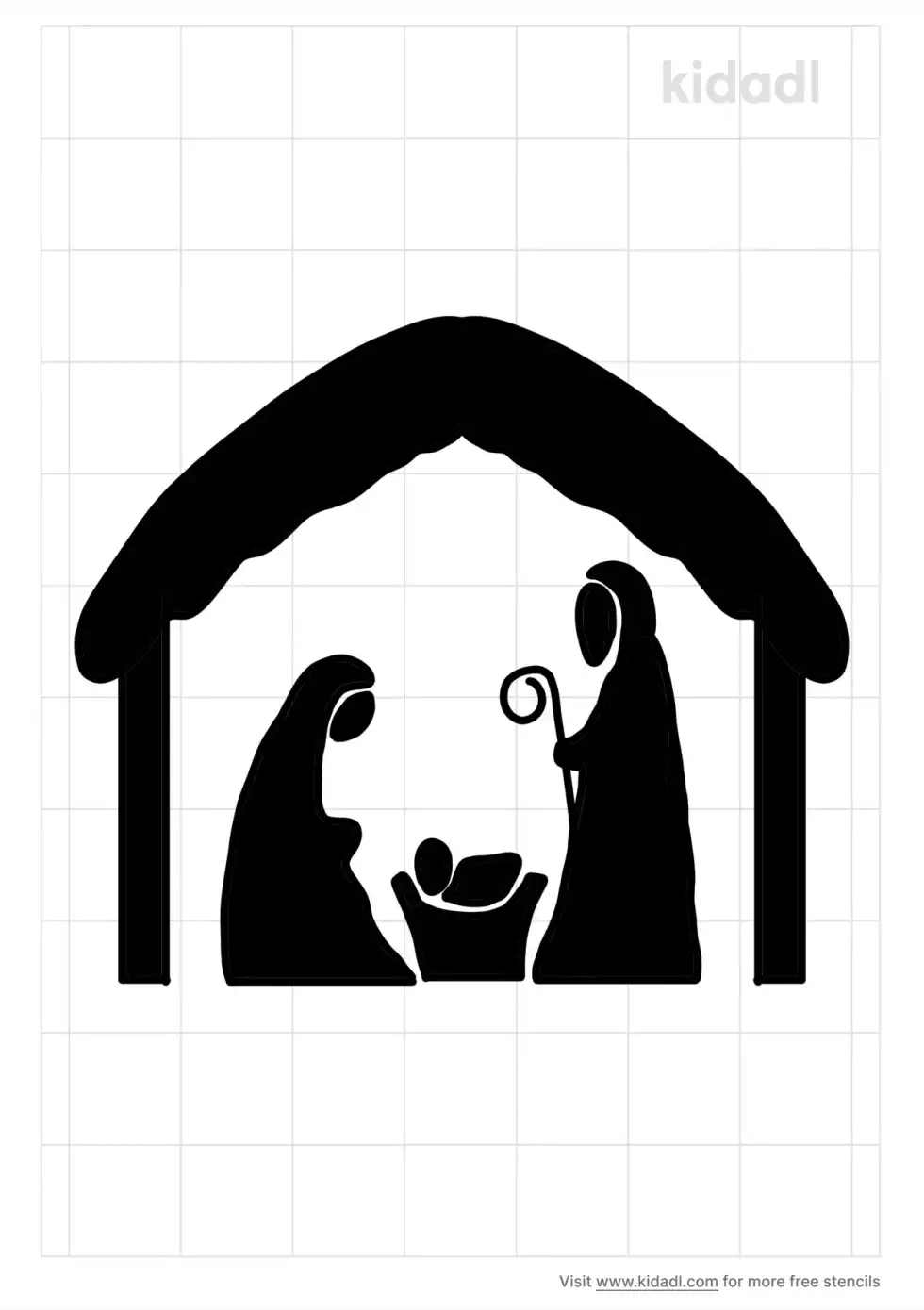 Holy Family Stencil