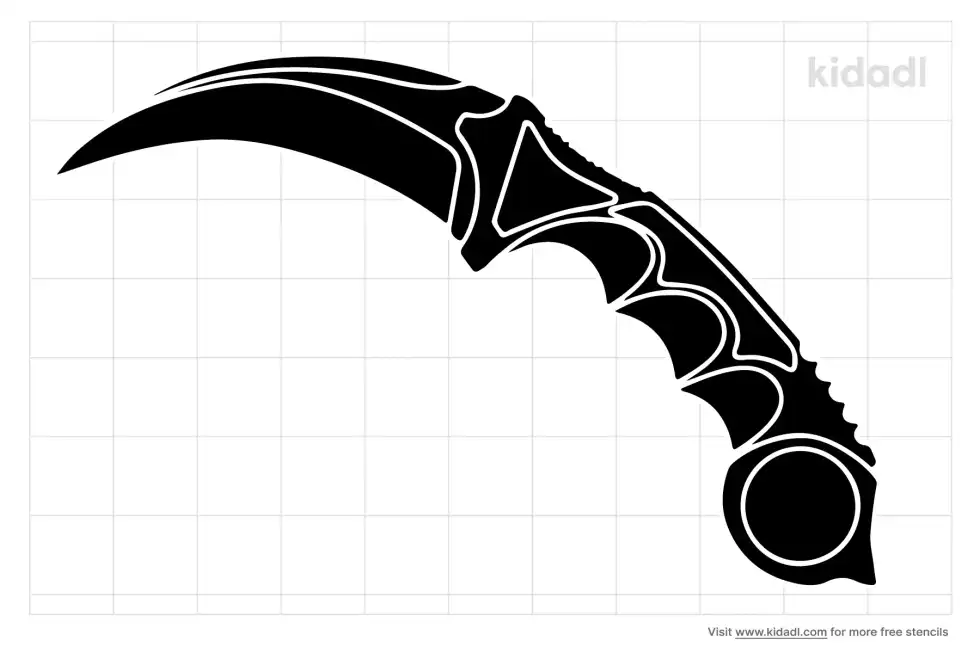 Karambit Stencil