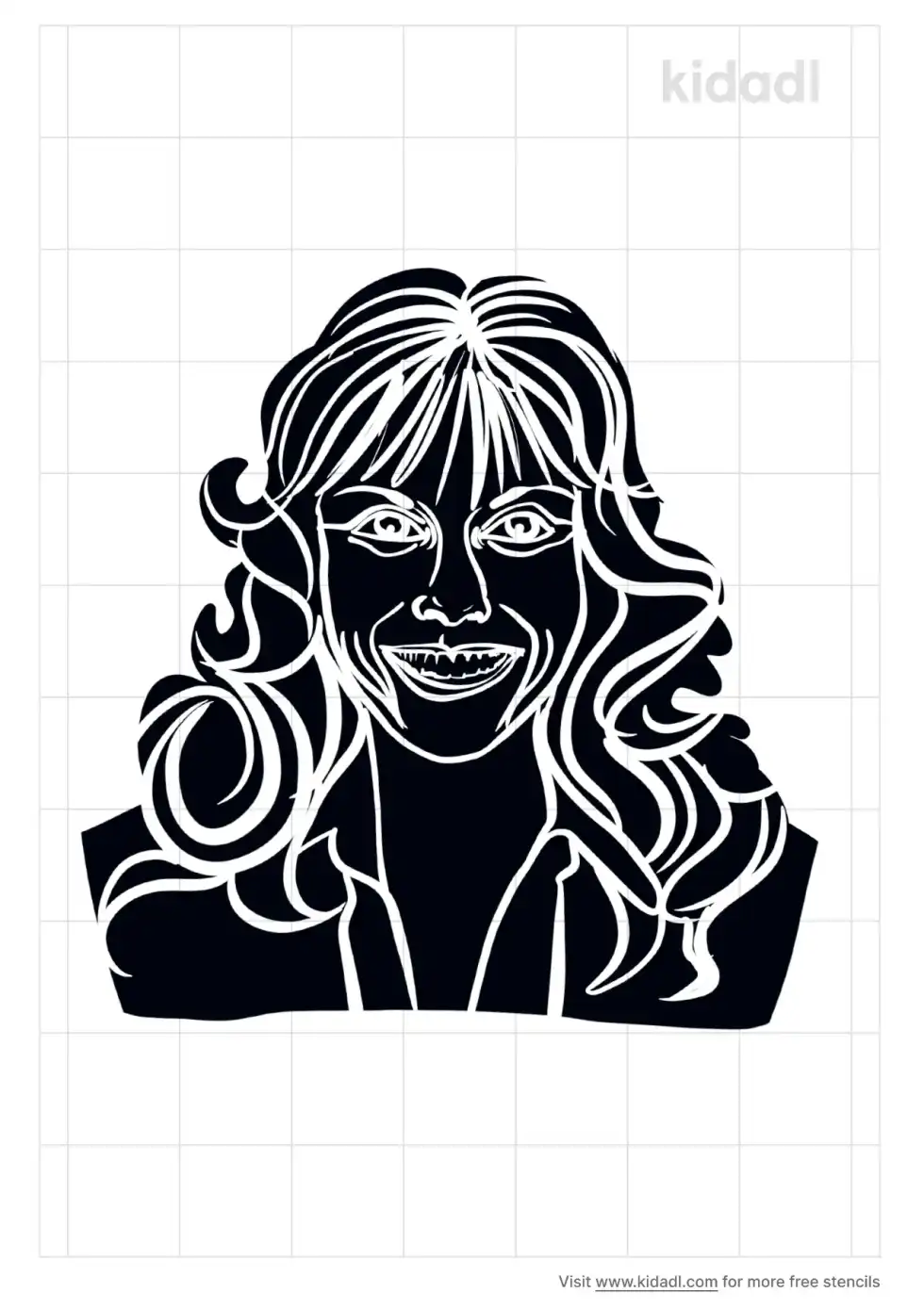 Karen Carpenter Stencil