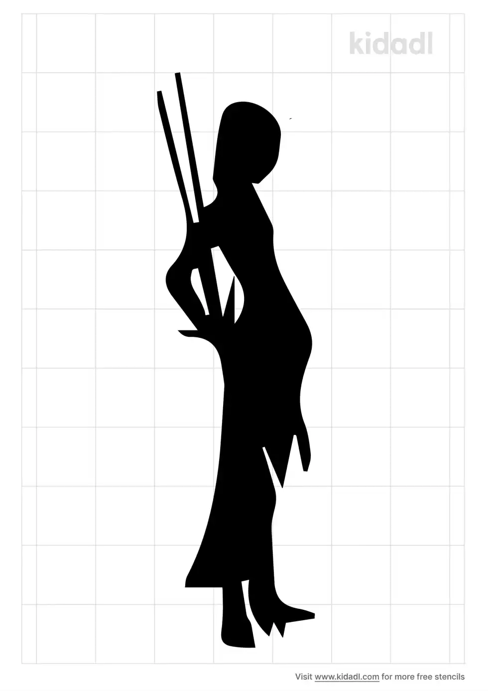 Messai Men Africa Stencil