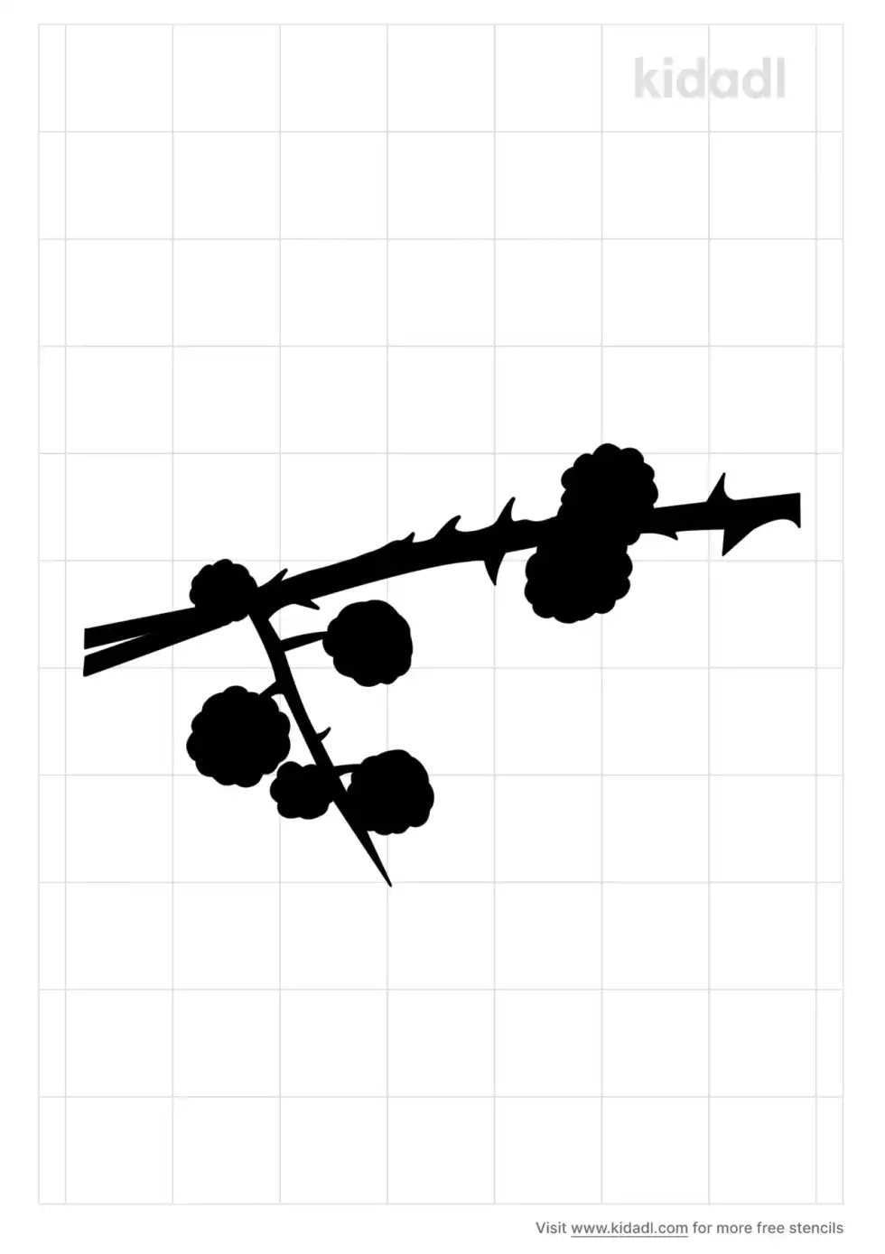 Berries Stencil