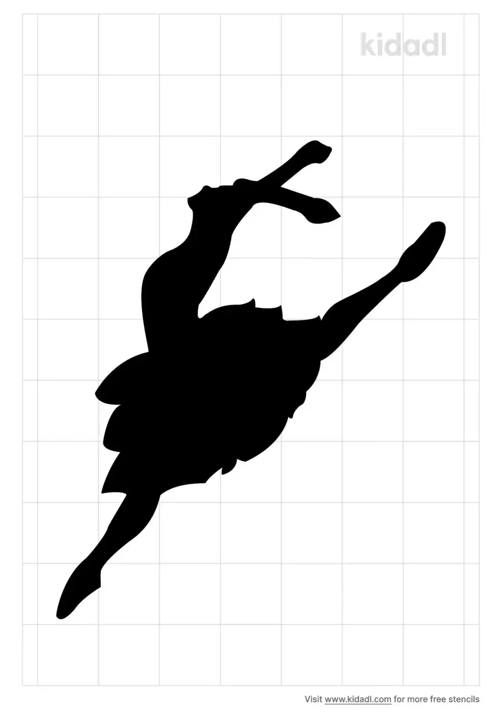 Ballerina Stencil