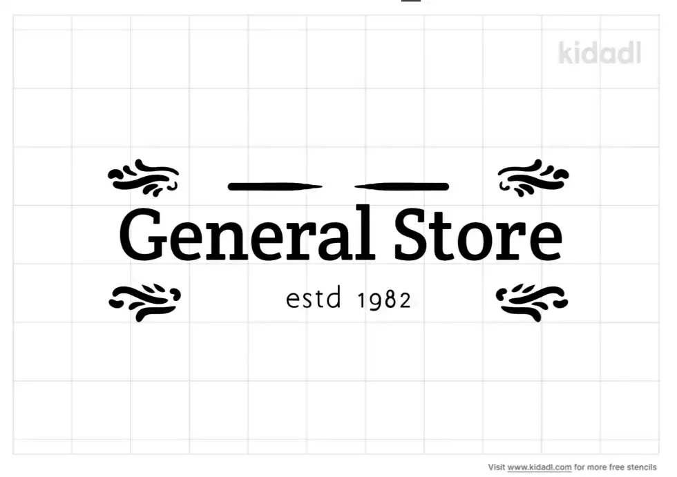 General Store Stencil