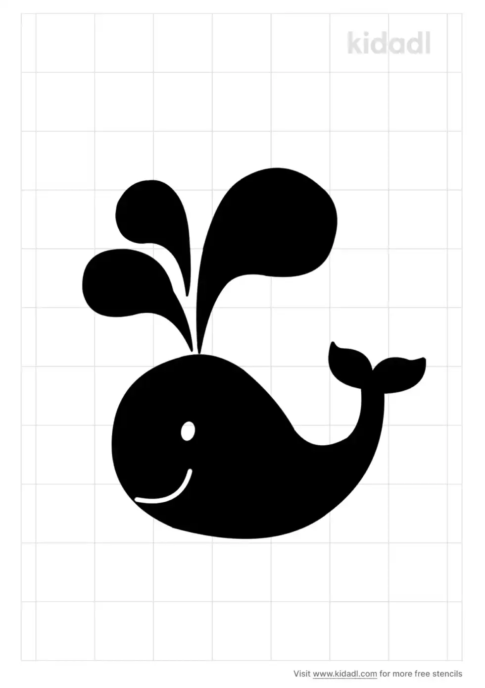 Baby Whale Stencil
