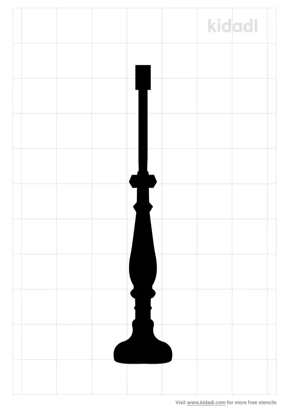 Lamp Base Stencil
