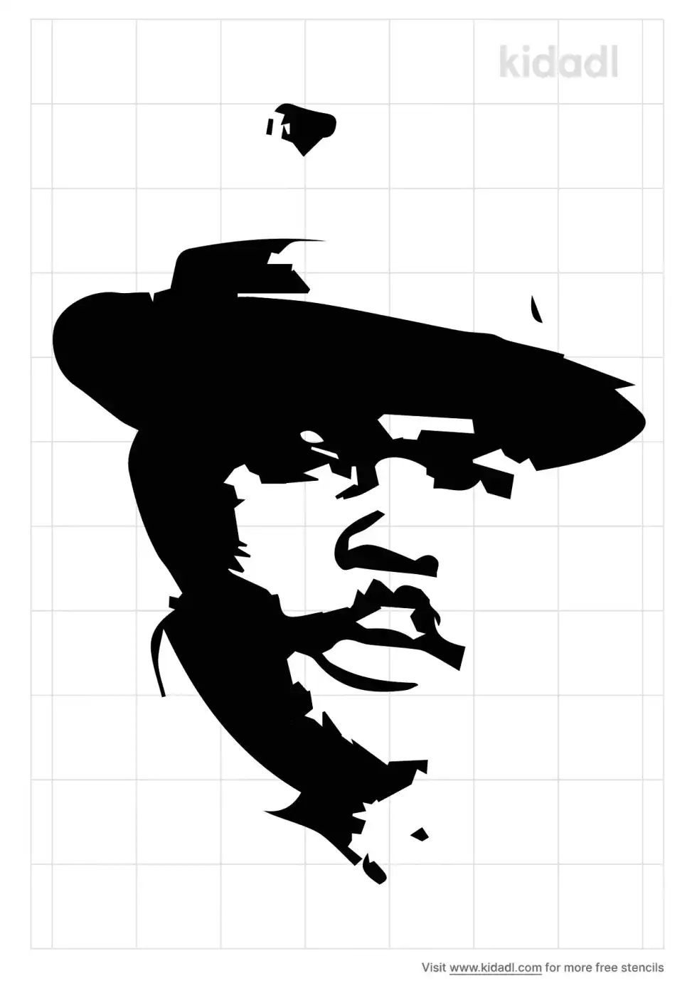 Marcus Garvey Stencil
