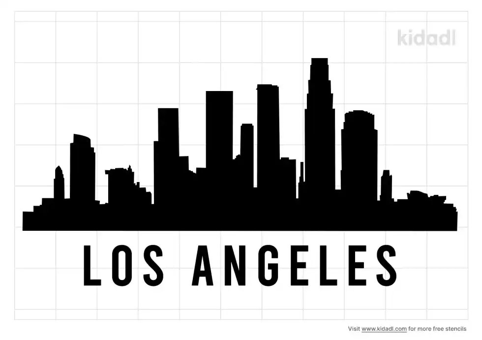 Downtown La Stencil