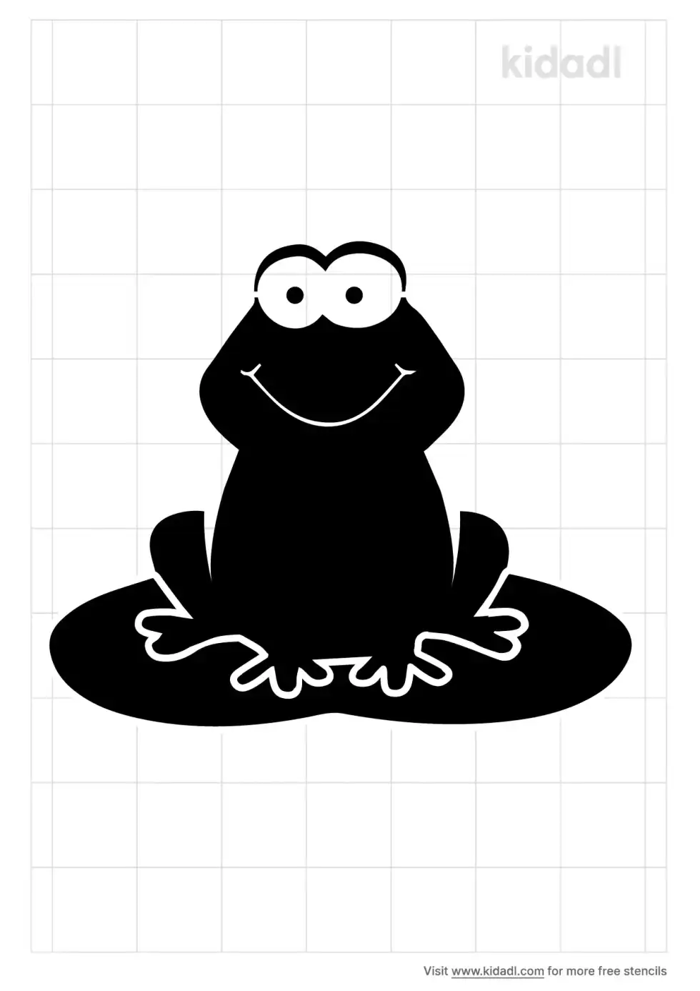 Frog Lily Pad Stencil