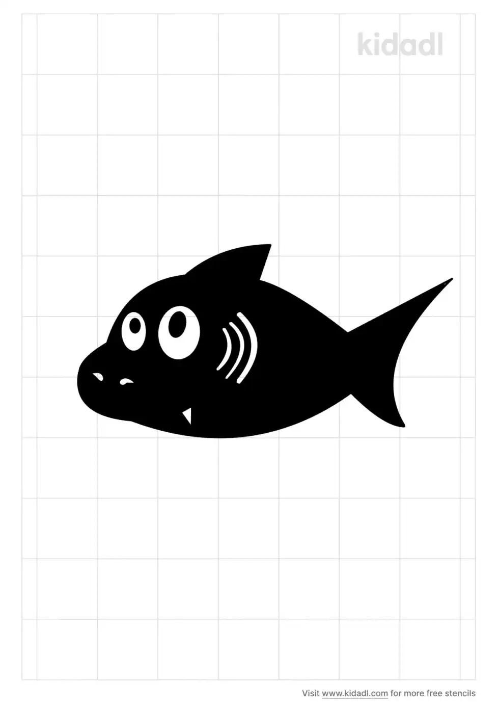 Baby Shark Stencil