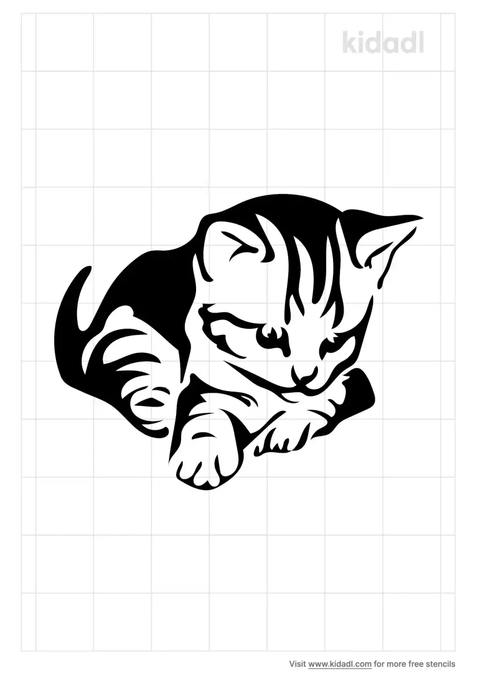 Baby Kitten Stencil