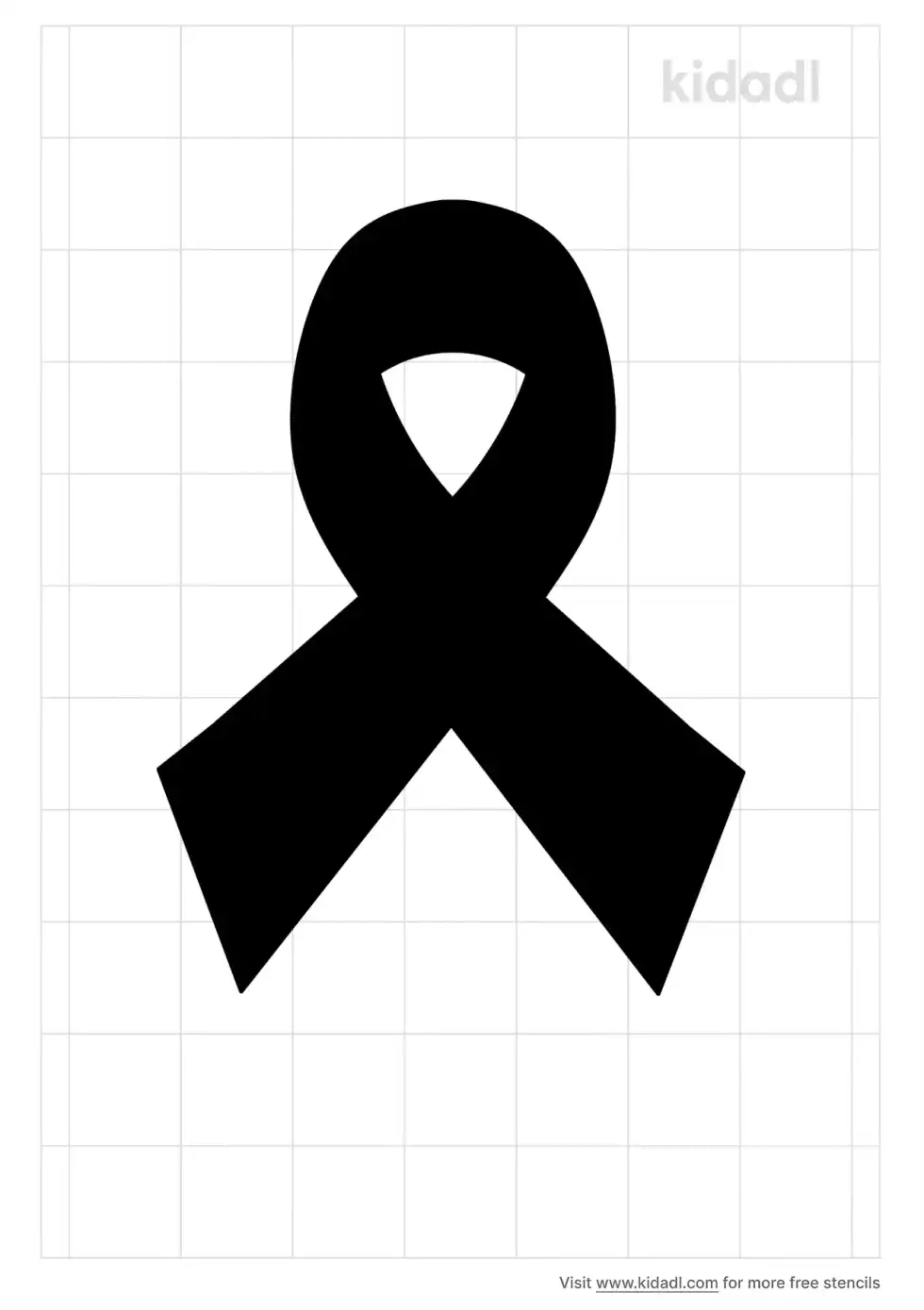 Awareness Ribbons Stencil