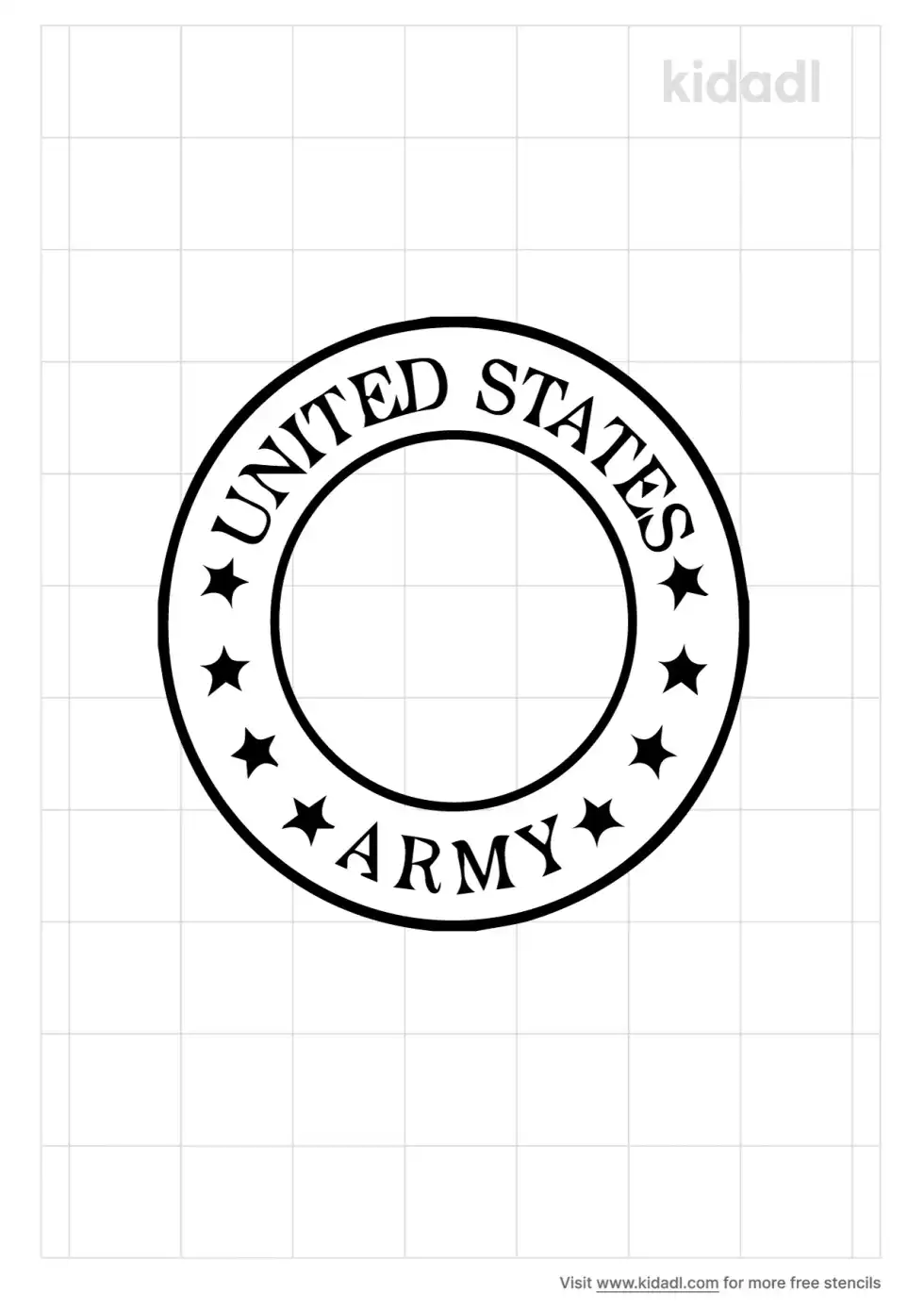 Army Crest Stencil
