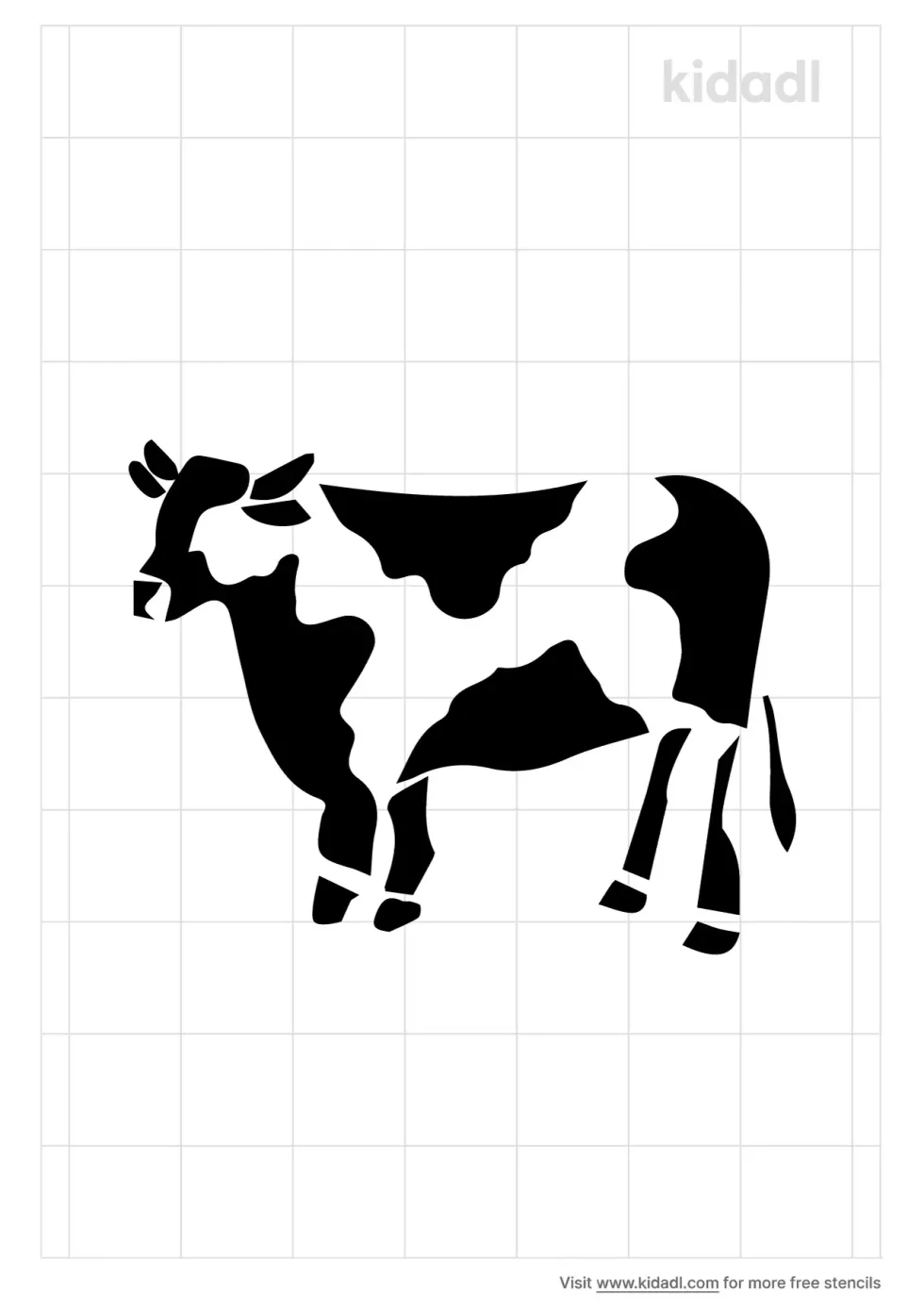 Simple Cow Stencil