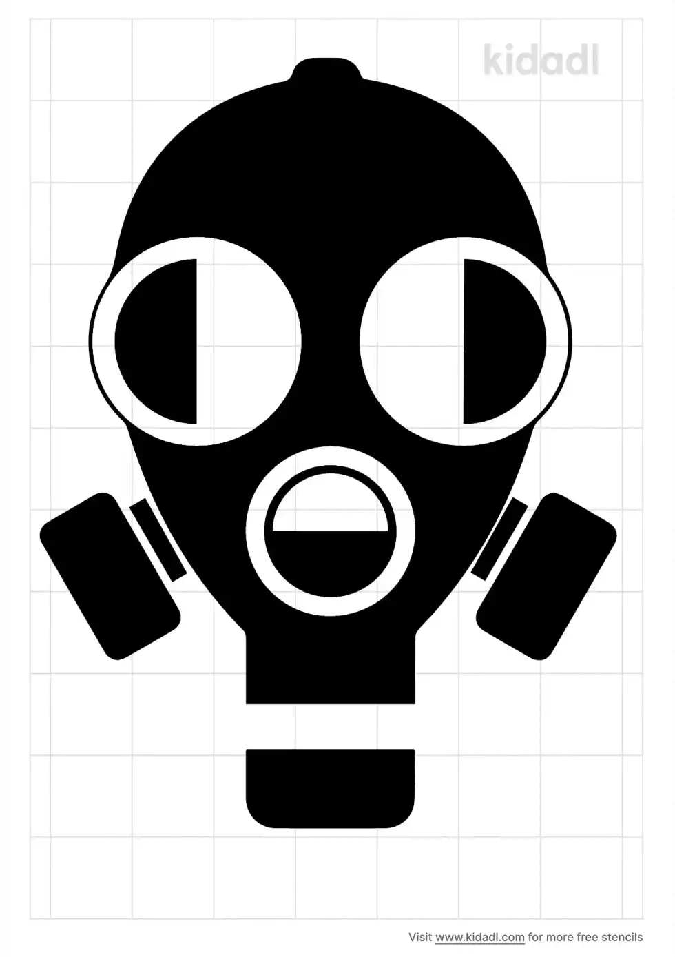 Simple Gas Mask Stencil