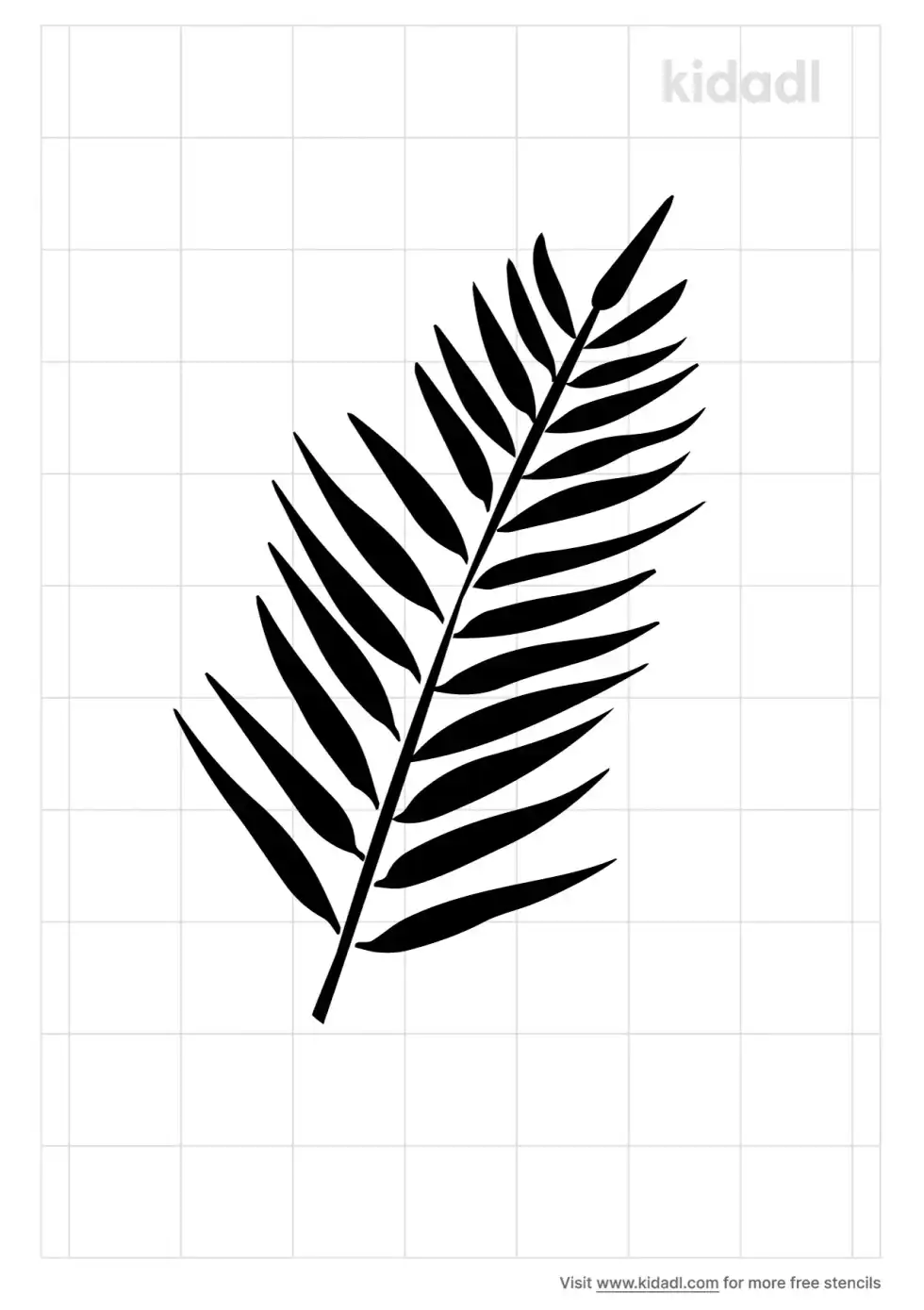 Bahama Leaf Pattern Stencil