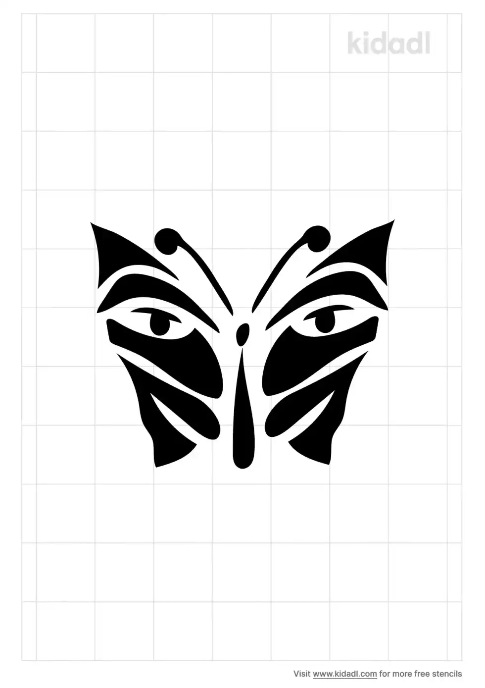 Butterfly Eye Stencil