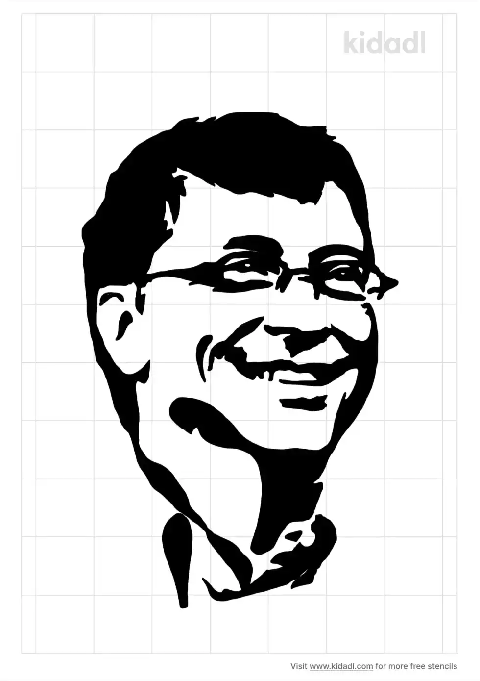 Bill Gates Stencil