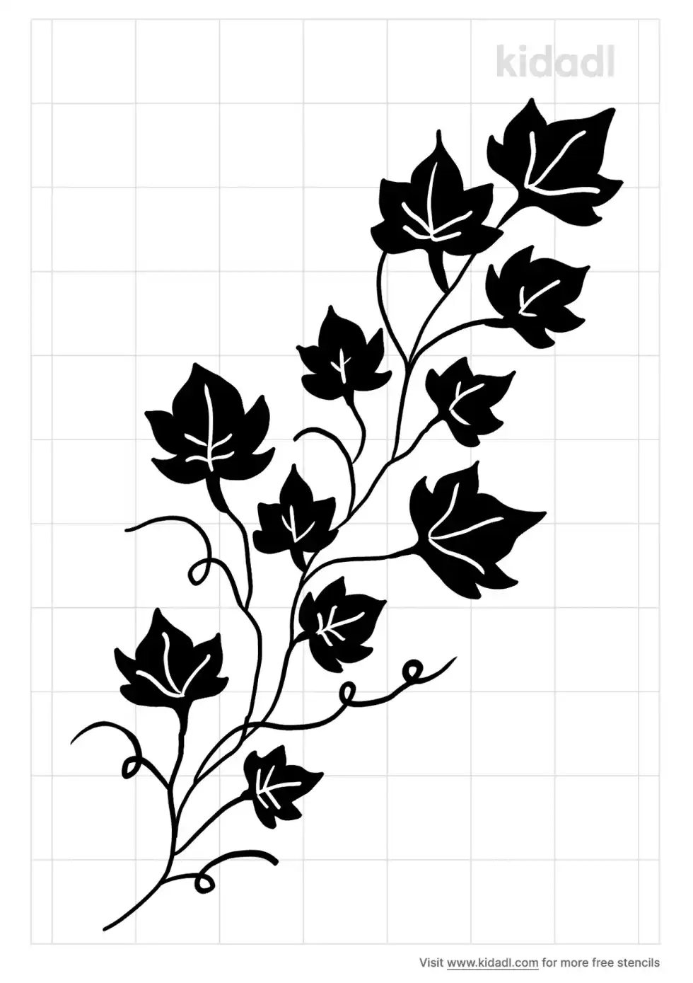 Ivy Leaf Stencil