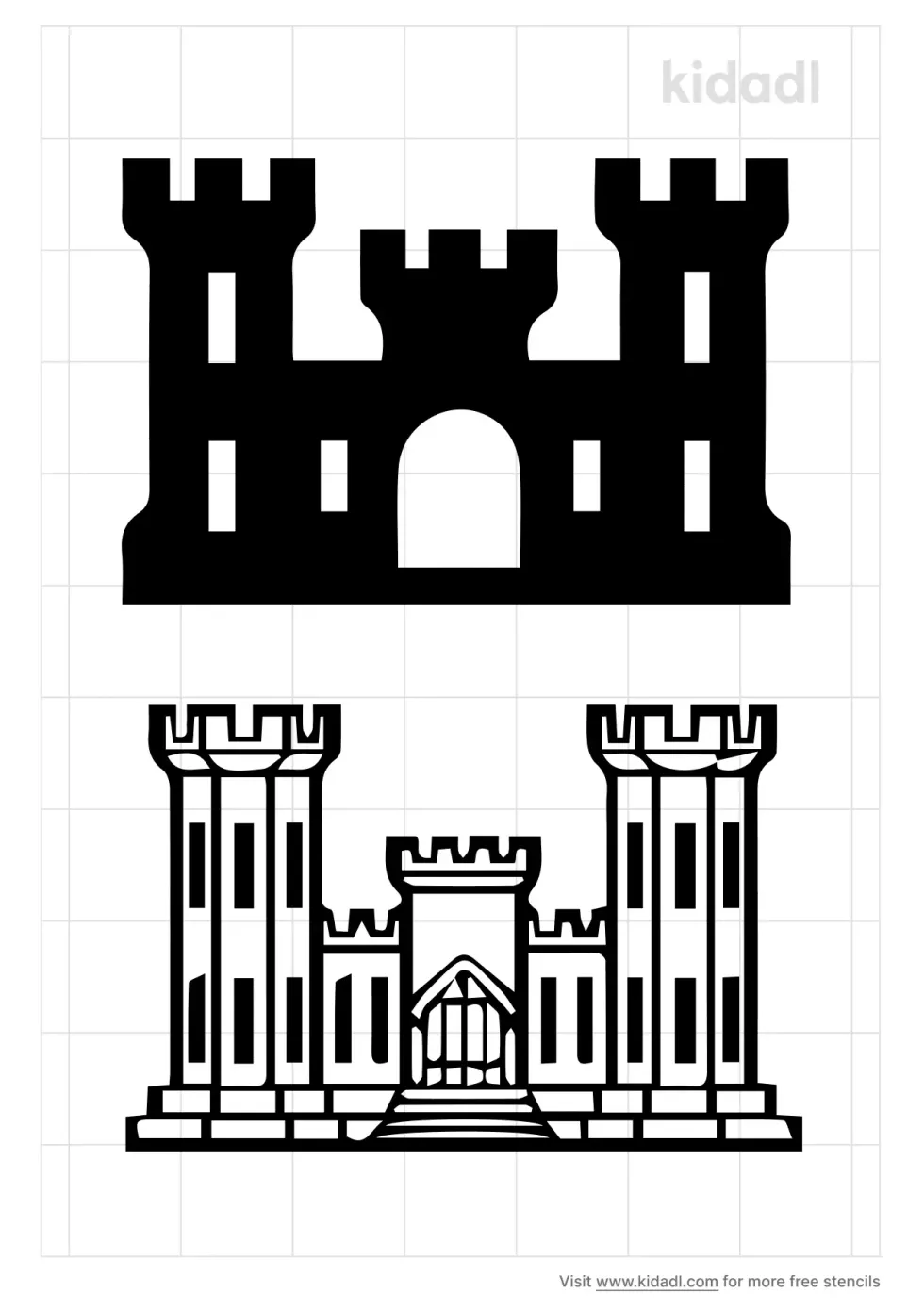 Engineer Castle Stencil