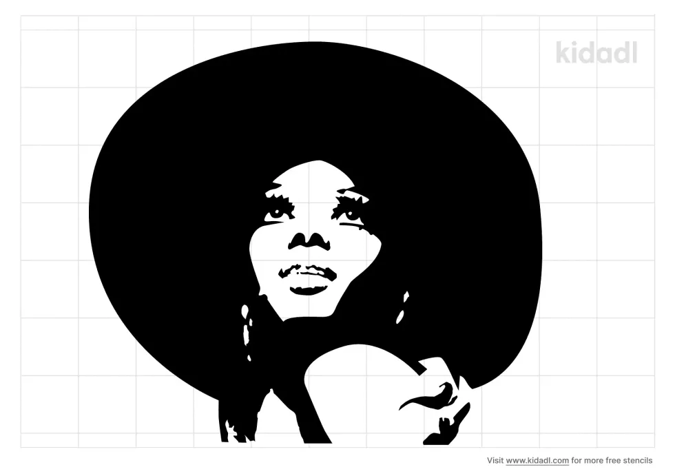 Diana Ross Stencil