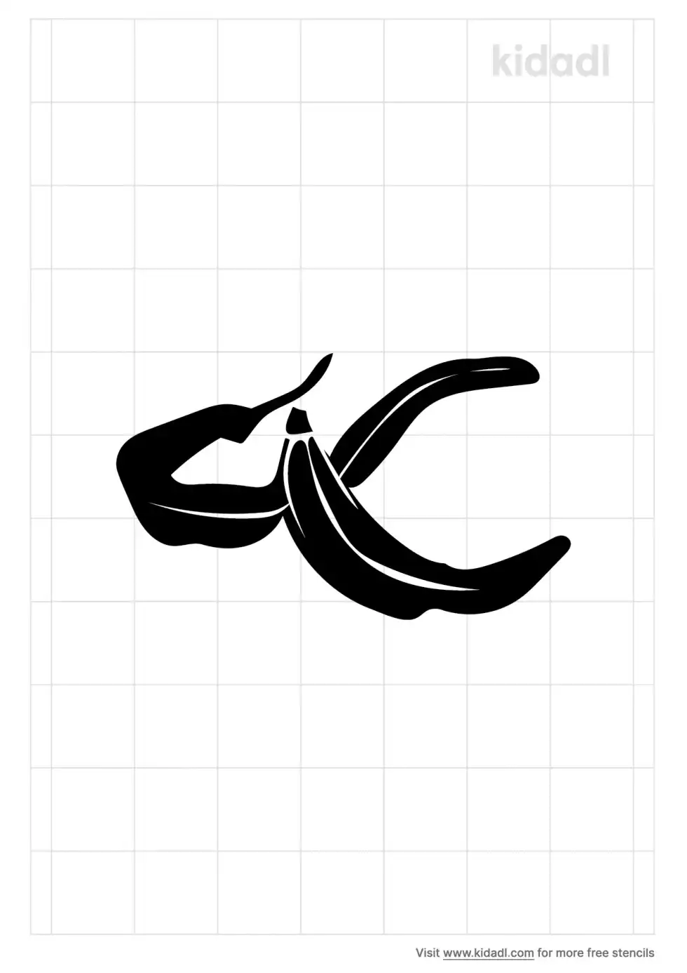 Banana Peel Stencil