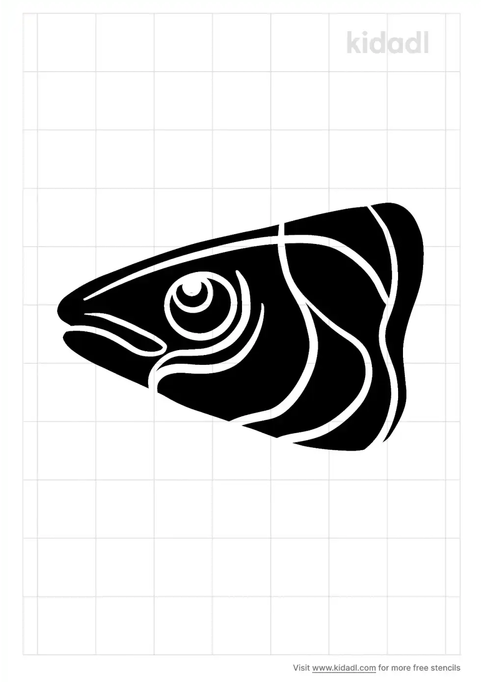 Fish Head Stencil