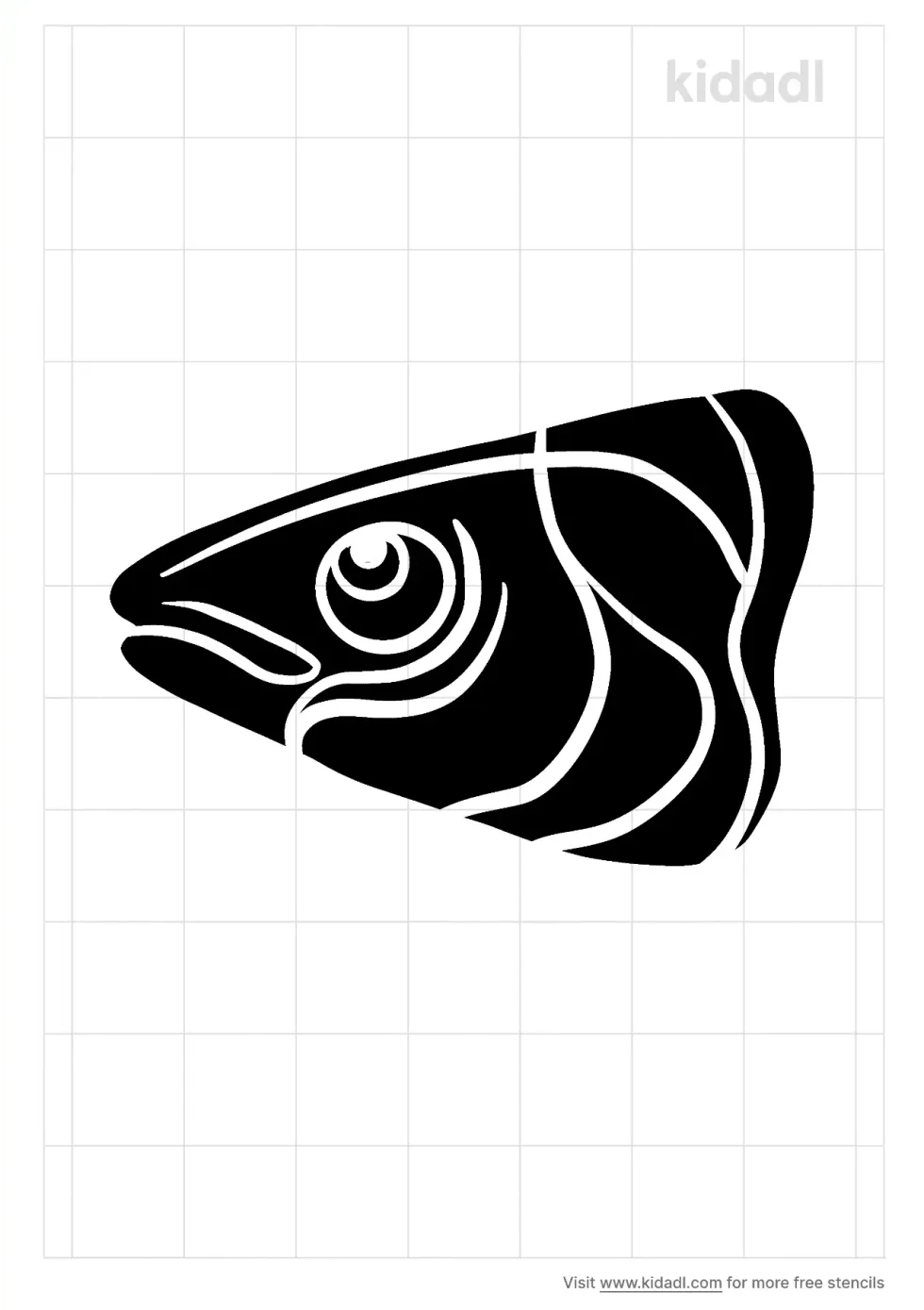 Fish Head Stencil