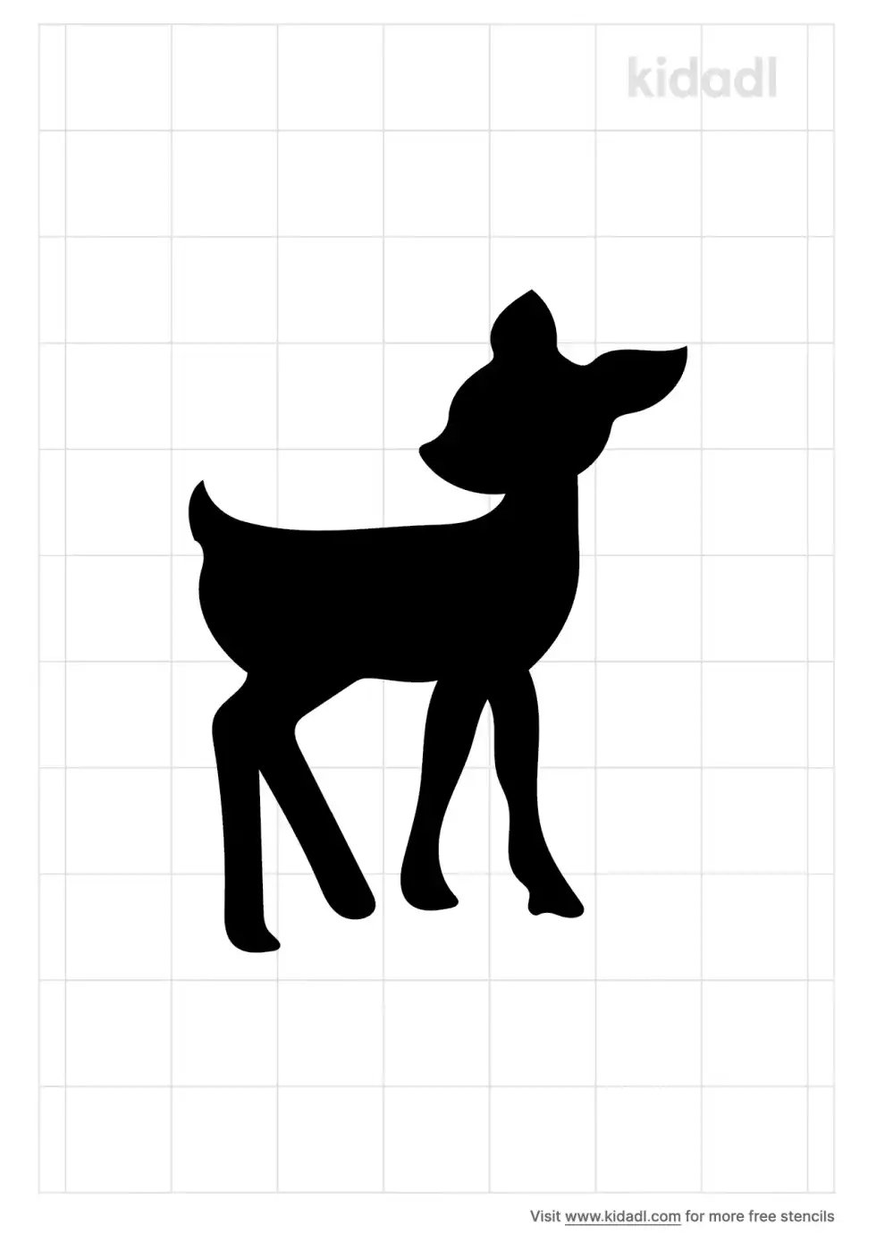Baby Fawn Stencil
