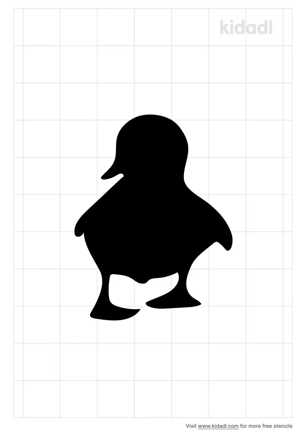 Baby Duck Stencil