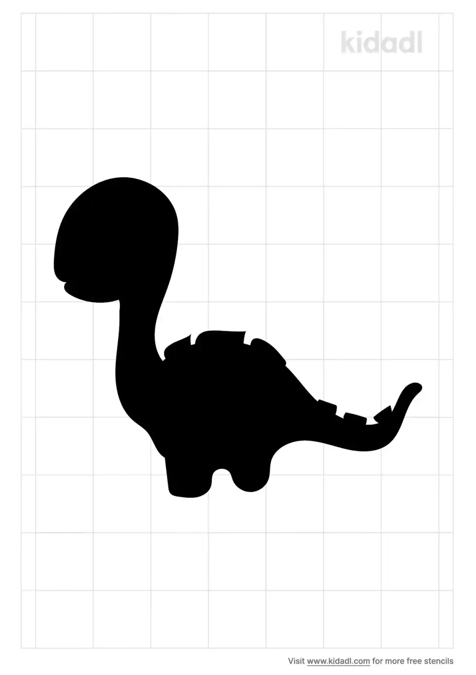 Baby Dinosaur Stencil