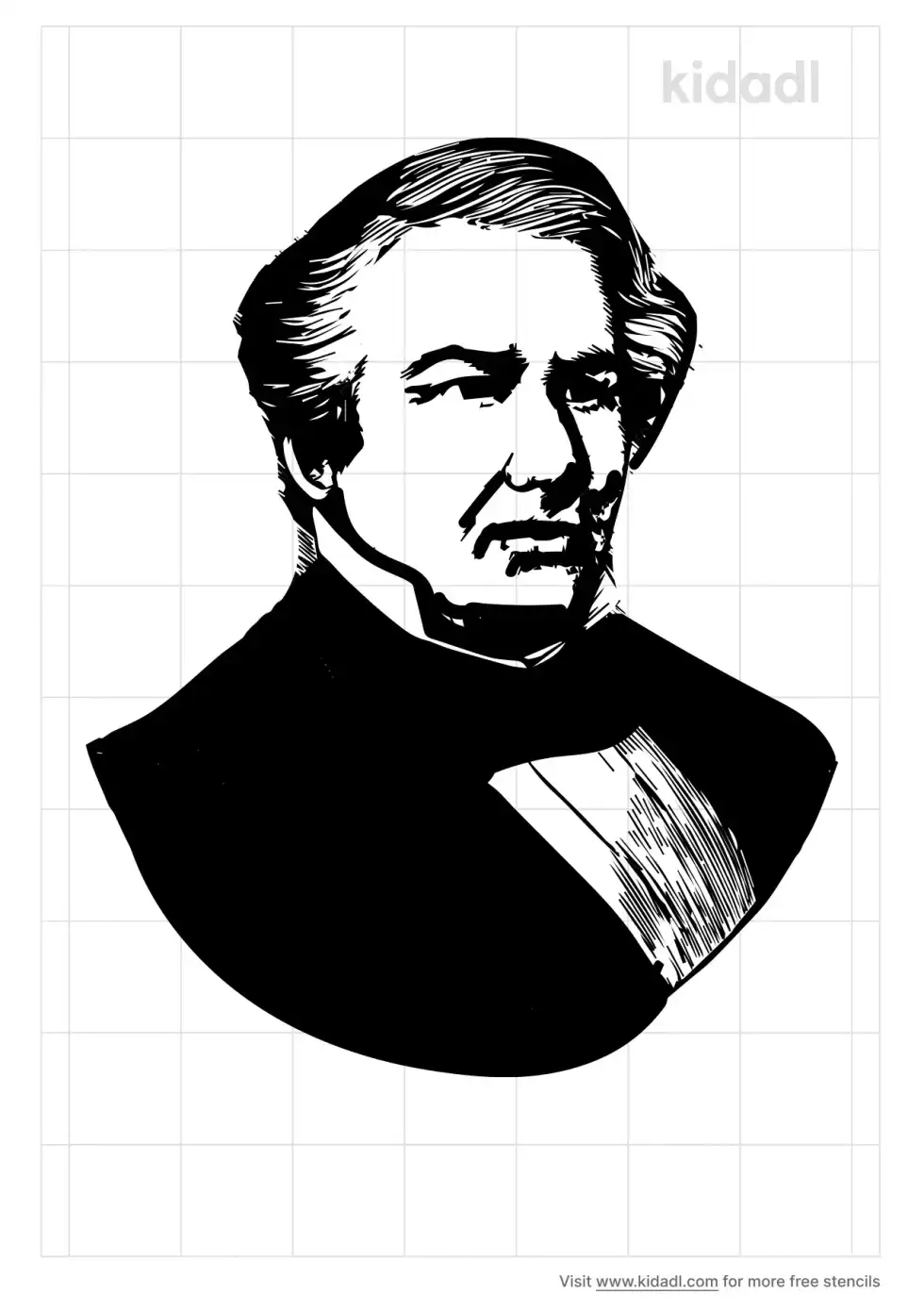 Millard Fillmore Stencil