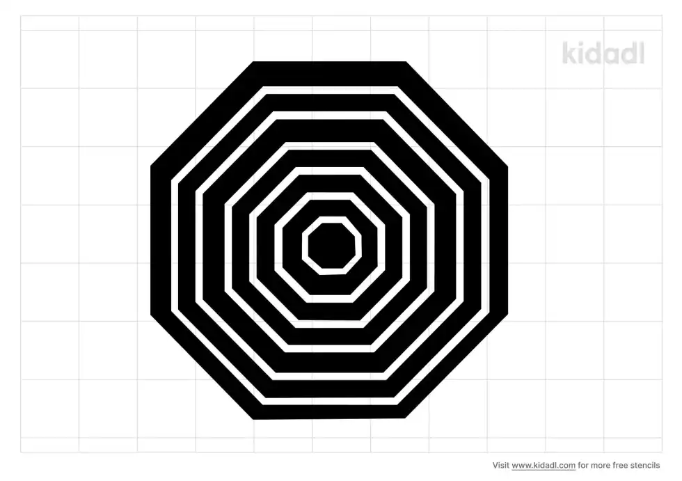 Beautiful Octagon Stencil