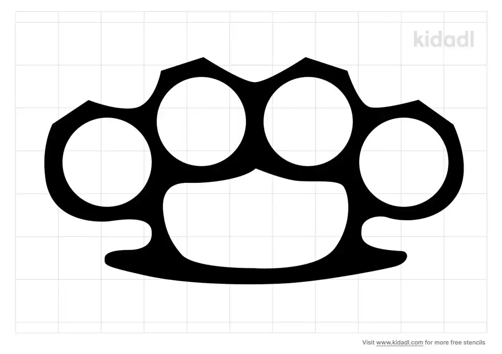 Brass Knuckle Stencil